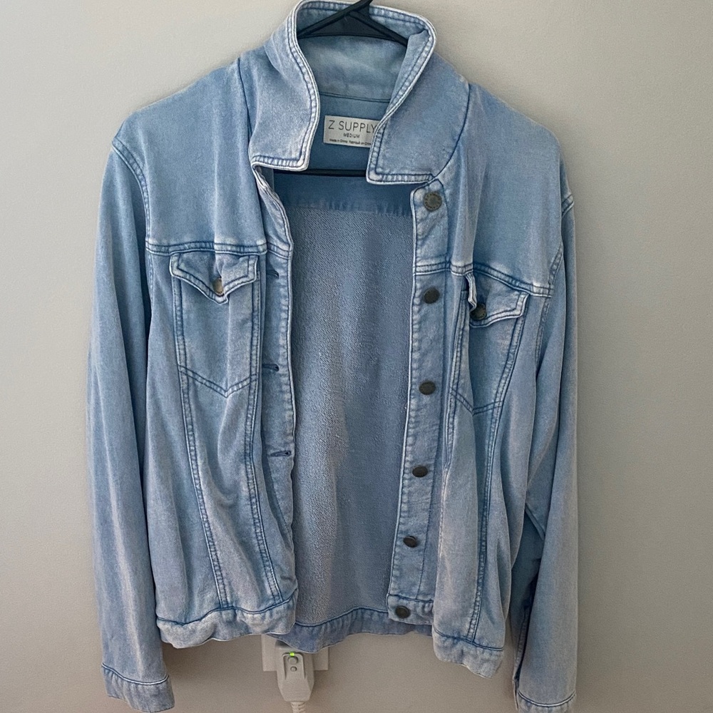 Z Supply Women's Sky Blue Jean Jacket